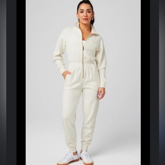 Fabletics Cozy Cord Zip Onesie - Picture 1 of 9